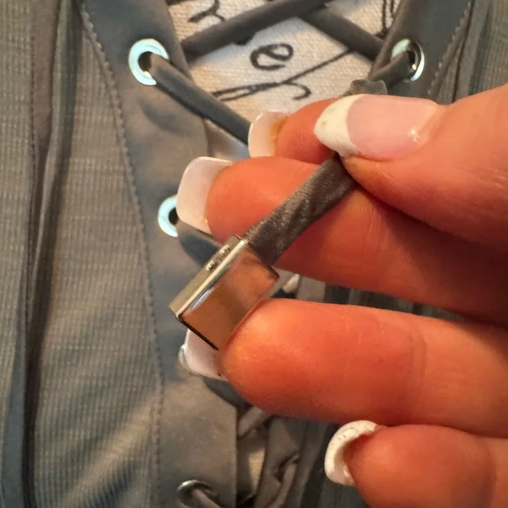 White House Black Market Green Tie Front Short Sleeve Tee size S - Picture 5 of 10